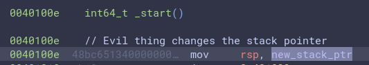 ASM of the _start function
